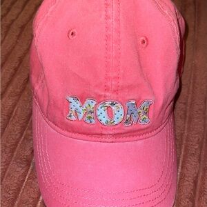 *** 3 for $20 *** Salmon colored 'MOM' Embroidered Cap